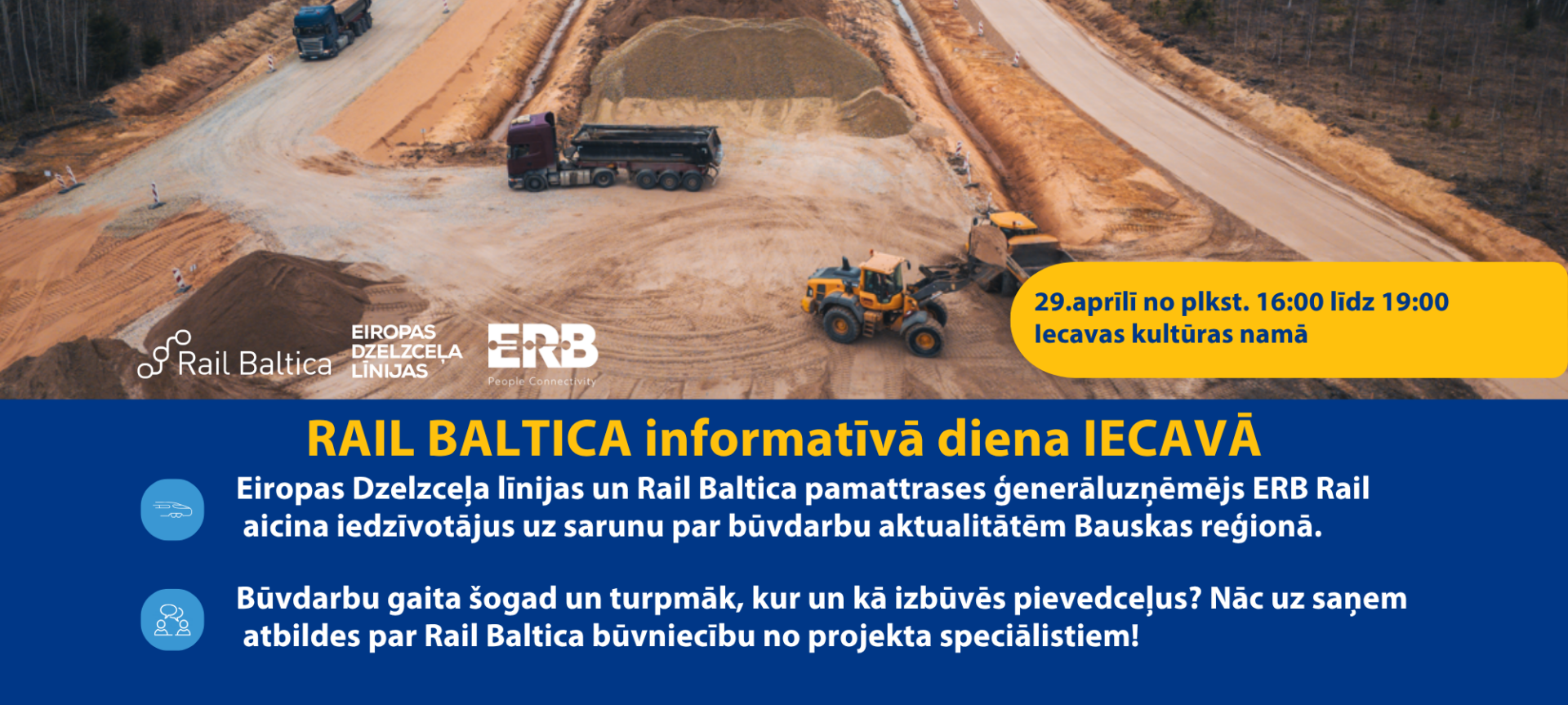 Rail Baltica pamattrases dienvidu posma Info diena Iecavā 1 Informativas dienas Iecava 9